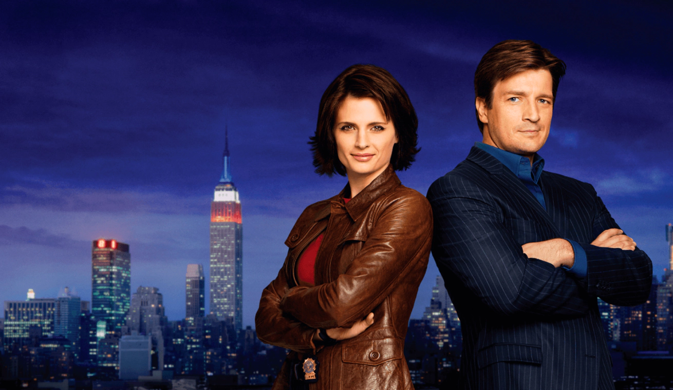 Главные персонажи американского детективного сериала Ричард Касл и Кейт Беккет